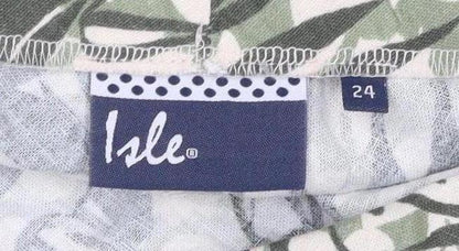 Elle Women's Floral Multicoloured Cotton Skirt Size 16