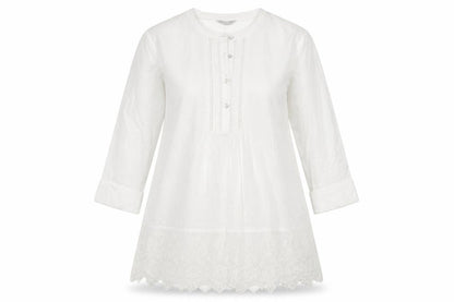 Marks and Spencer Women White Size 12 Cotton Dress