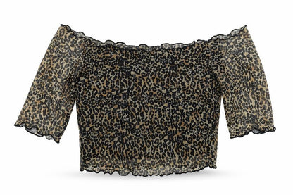 Womens UK Size M Bershka Multicoloured Cropped Blouse
