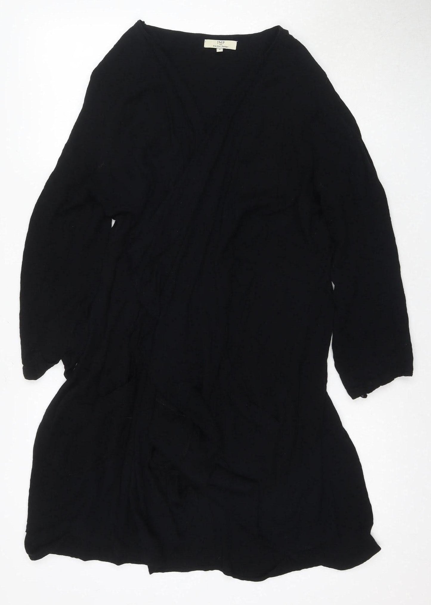 Jean Marc Philippe Black Blouse Women Long Sleeve Viscose
