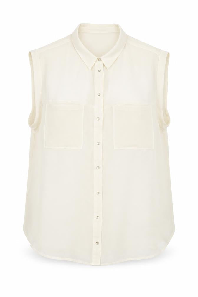 Womens UK Size 14 Topshop Ivory  Button-Up