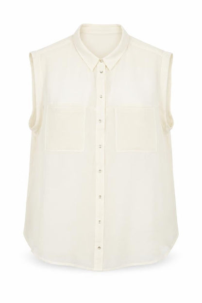 Womens UK Size 14 Topshop Ivory  Button-Up