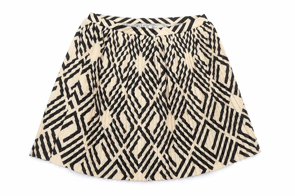 ASOS Women's Geometric Pleated Skirt Size 10