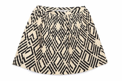 ASOS Women's Geometric Pleated Skirt Size 10