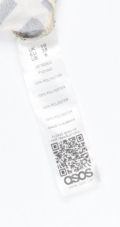 ASOS Women's Geometric Pleated Skirt Size 10