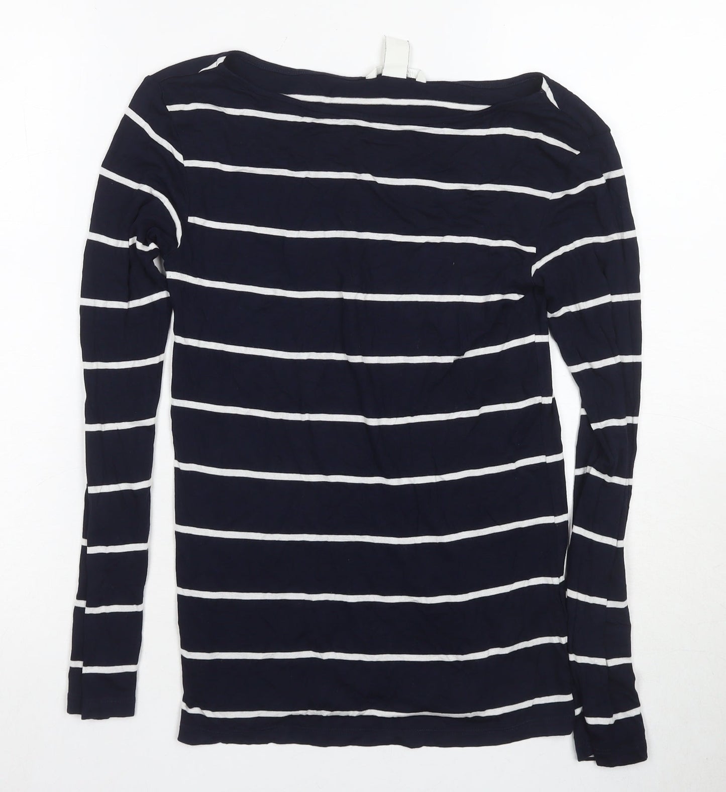 Womens UK Size 12 H&M Blue Basic T-Shirt