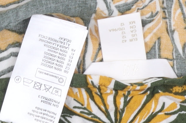 H&M Women's Multicoloured Slip Dress Size 12