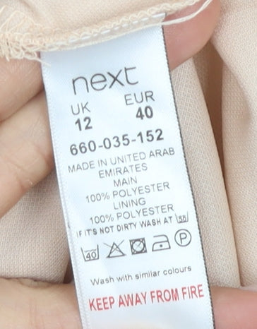 Next Beige Women's Lace Bodycon Dress Size 12