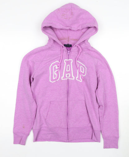 Gap Women's Purple Full Zip Hoodie Size 10