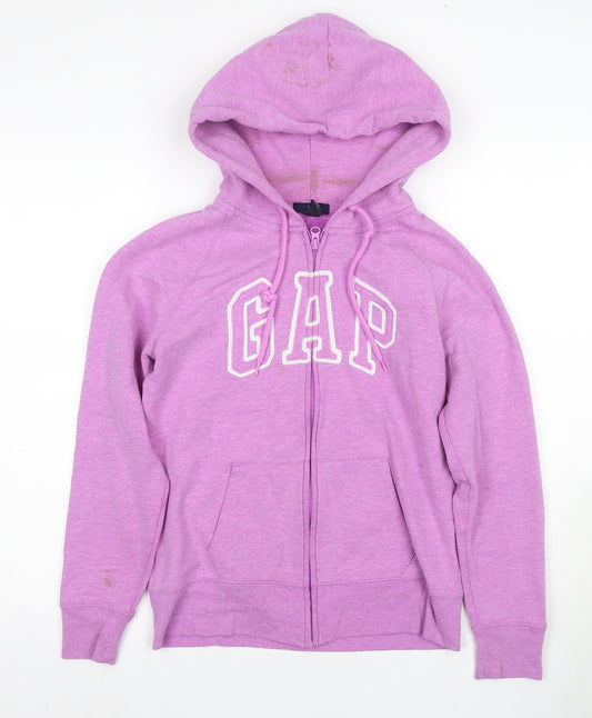 Gap Women's Purple Full Zip Hoodie Size 10