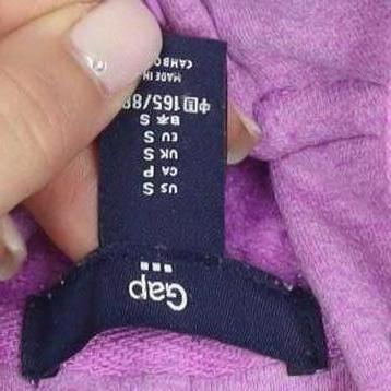 Gap Women's Purple Full Zip Hoodie Size 10
