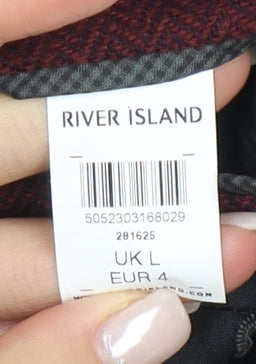 Mens UK Size L River Island Regular Red Suit Jacket
