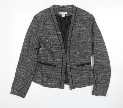 H&M Womens Multicoloured Bouclé Blazer Size 14