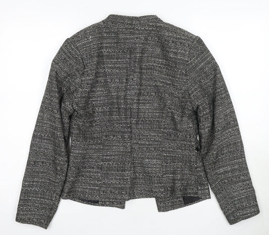 H&M Womens Multicoloured Bouclé Blazer Size 14