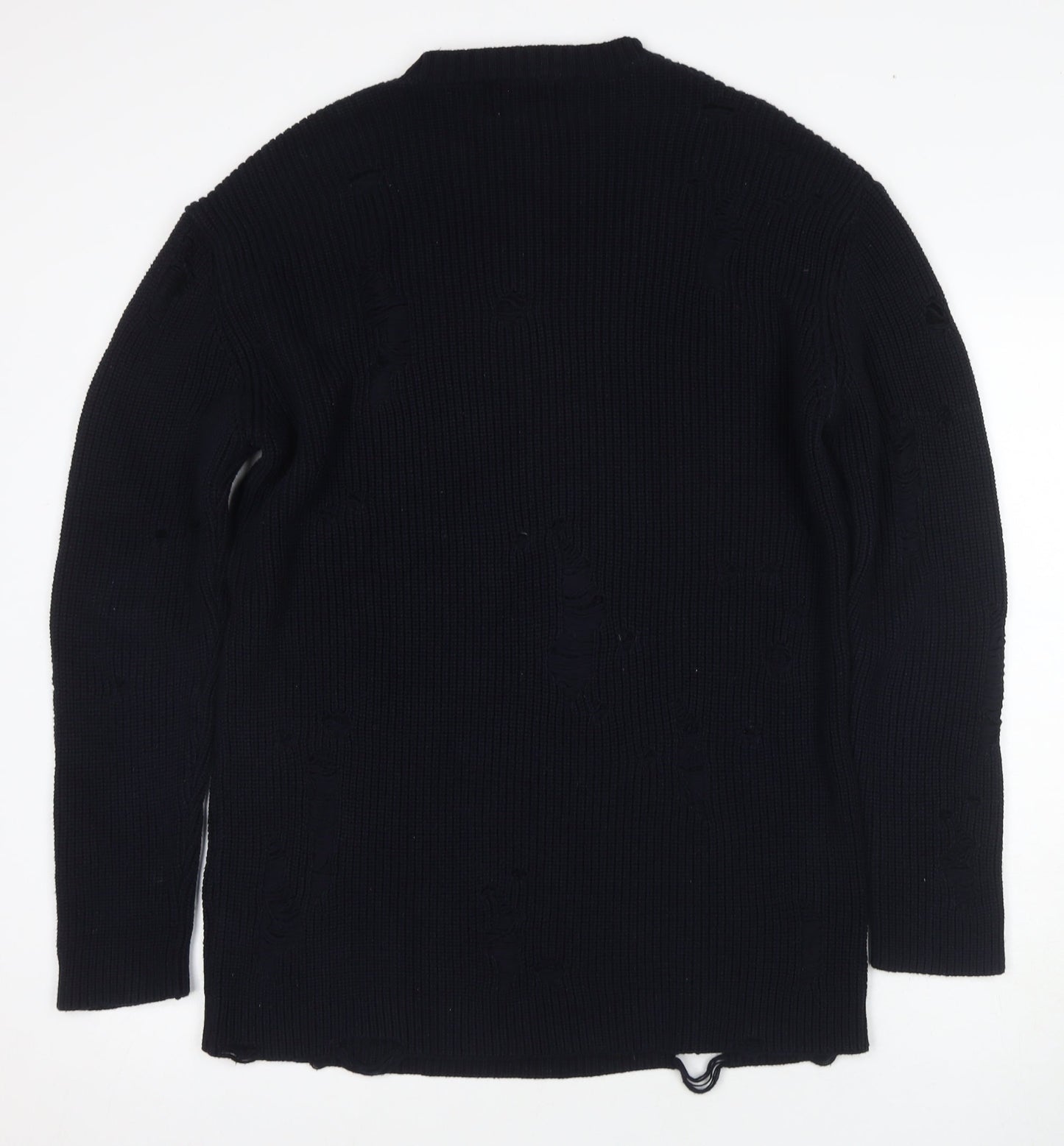 Topman Men's Black Medium Pullover Jumper