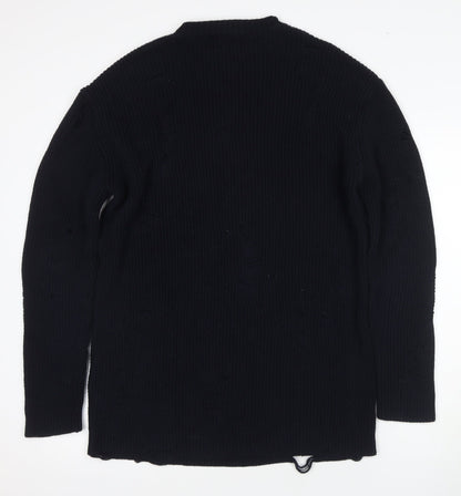 Topman Men's Black Medium Pullover Jumper
