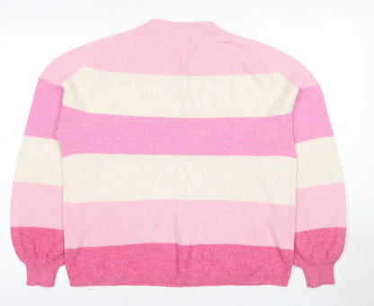 Womens UK Size M Only Pink Pullover Jumper