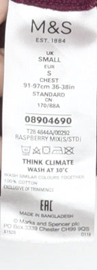 Marks and Spencer Men's Red Small Polo Shirt