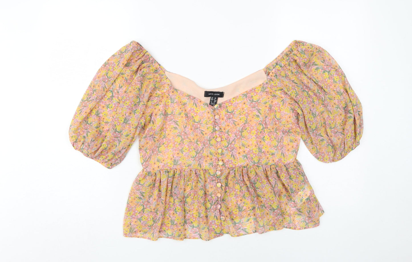 Womens UK Size 12 New Look Multicoloured Tunic Blouse