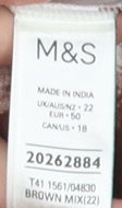 Womens UK Size 22 Marks and Spencer Multicoloured  Blouse