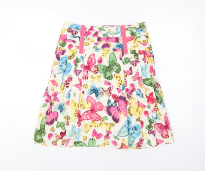 Karen Millen Women's Multicoloured Size 10 Pleated Skirt