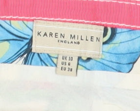 Karen Millen Women's Multicoloured Size 10 Pleated Skirt