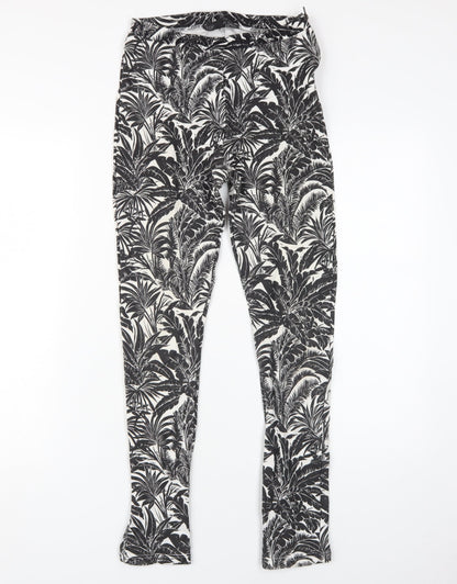 Womens UK Size 10 Topshop Slim Fit Jegging Black Trousers