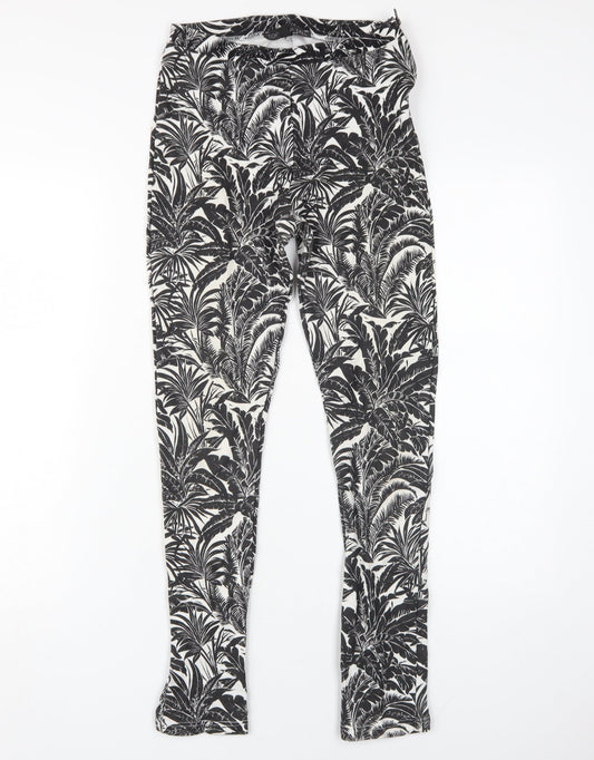 Womens UK Size 10 Topshop Slim Fit Jegging Black Trousers