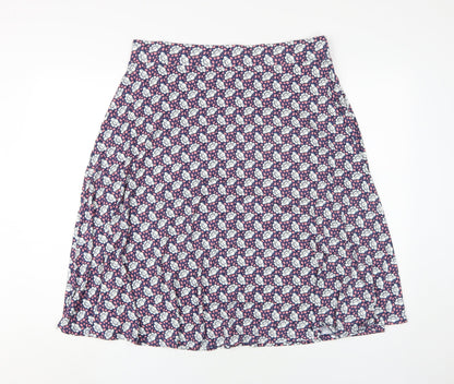 Marks and Spencer Women's Purple A-Line Skirt, Size 16
