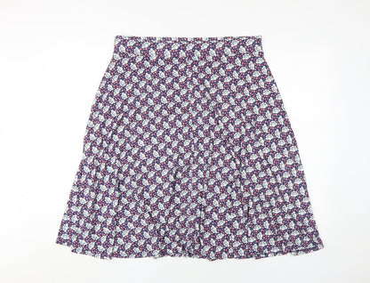 Marks and Spencer Women's Purple A-Line Skirt, Size 16