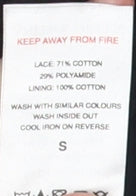 A&G Women's Black Lace Blouse S Classic Bell Sleeve