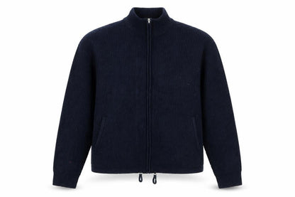 Womens UK Size L Marks and Spencer Blue Full Zip Jumper