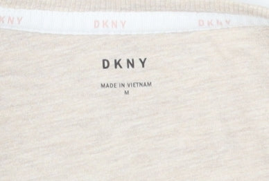 Womens UK Size M DKNY Beige  T-Shirt