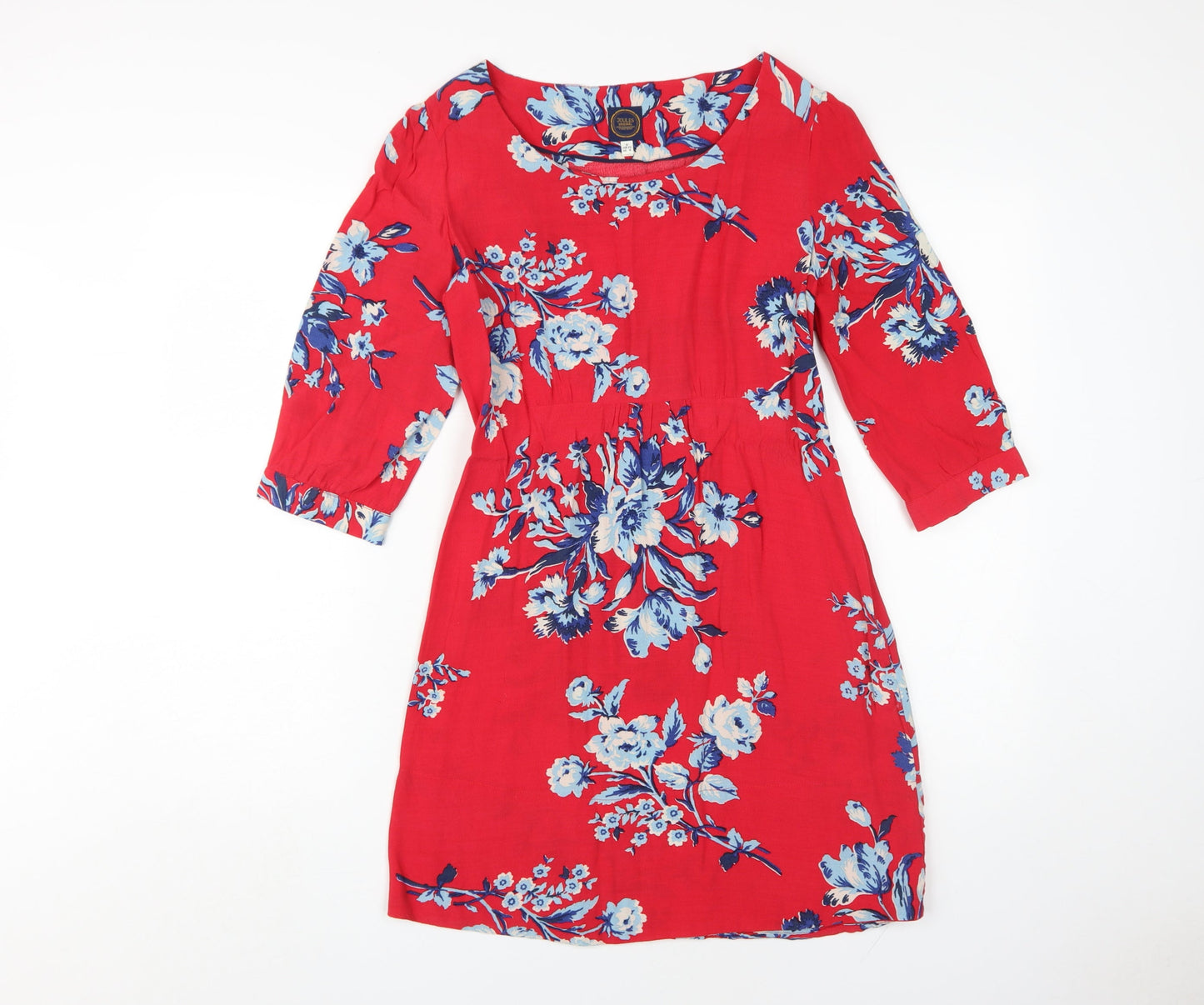 Joules Women's Red Floral Dress Size 6
