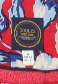 Joules Women's Red Floral Dress Size 6