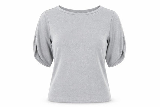 Womens UK Size S Reiss Silver Basic Blouse