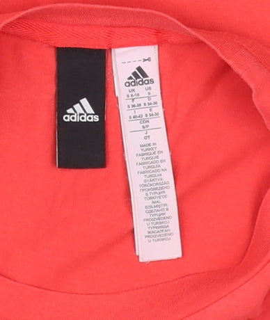 Adidas Women's Red Basic T-Shirt Size 10