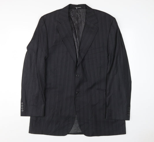Mens UK Size 44 Jeff Banks Regular Black Suit Jacket