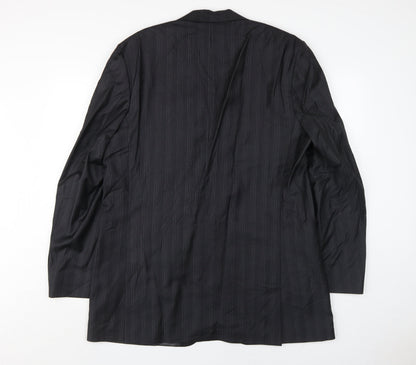 Mens UK Size 44 Jeff Banks Regular Black Suit Jacket