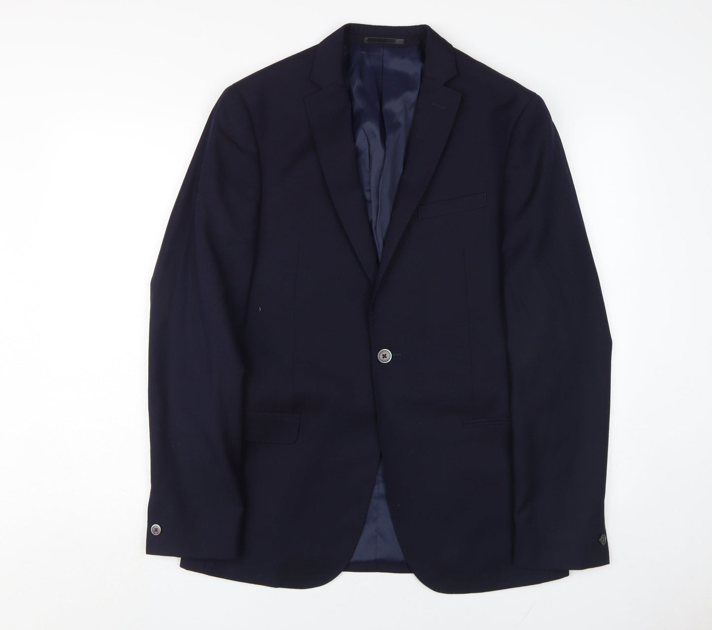 Mens UK Size 40 T.M.Lewin Regular Blue Suit Jacket