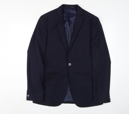 Mens UK Size 40 T.M.Lewin Regular Blue Suit Jacket