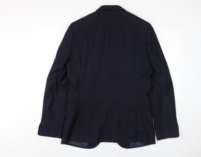 Mens UK Size 40 T.M.Lewin Regular Blue Suit Jacket