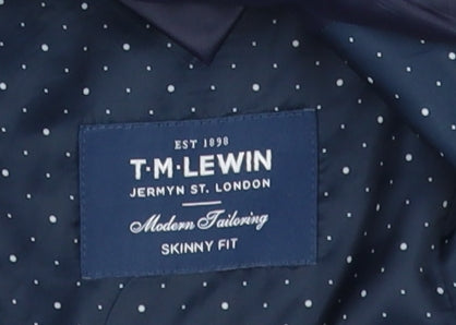 Mens UK Size 40 T.M.Lewin Regular Blue Suit Jacket