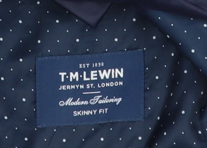 Mens UK Size 40 T.M.Lewin Regular Blue Suit Jacket