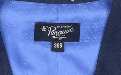 Penguin Men's Blue Suit Waistcoat 36S Formal