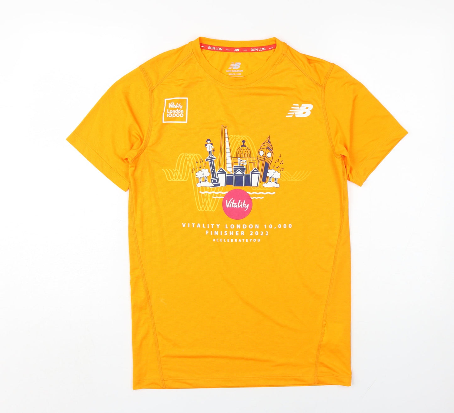 New Balance Unisex Orange XS Short Sleeve T-Shirt