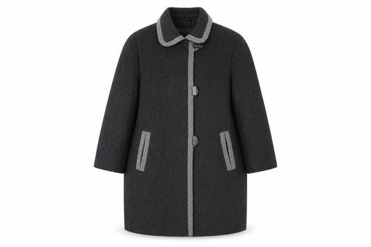 Womens UK Size 12 Eastex Black Overcoat