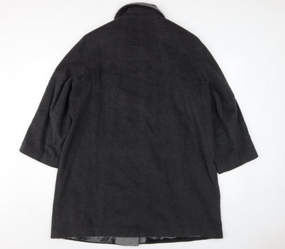 Womens UK Size 12 Eastex Black Overcoat