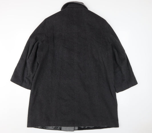 Womens UK Size 12 Eastex Black Overcoat