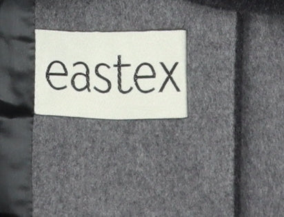 Womens UK Size 12 Eastex Black Overcoat